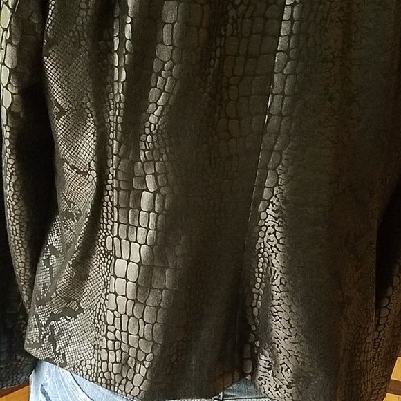 Chico's snakeskin print jacket - Picture 5 of 11